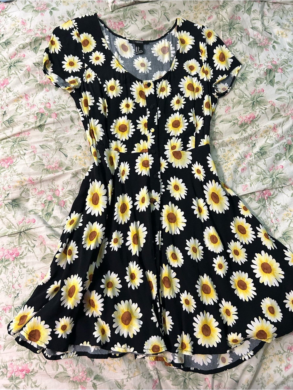 F21 sunflower dress
